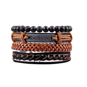 Pulseira Masculina Couro