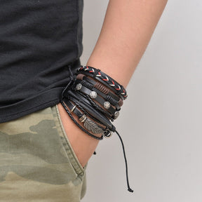 Pulseira Masculina Couro